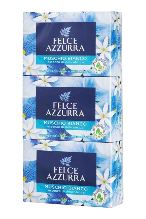Felce Azzurra Mydło w kostce Białe piżmo 100g x 3szt.jpg