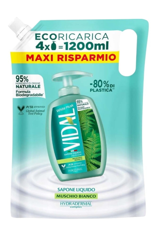 Vidal Mydło w płynie Białe piżmo (uzupełnienie) 1,2L.jpg