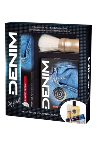 Denim Zestaw prezentowy z pędzlem do golenia – tradycyjny męski zestaw do golenia z nutą elegancji .jpg