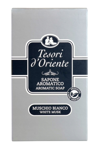 Tesori d'Oriente Mydło w kostce 125g Białe piżmo.png