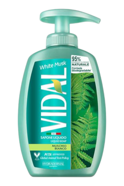Vidal Mydło w płynie 300ml Białe piżmo.png