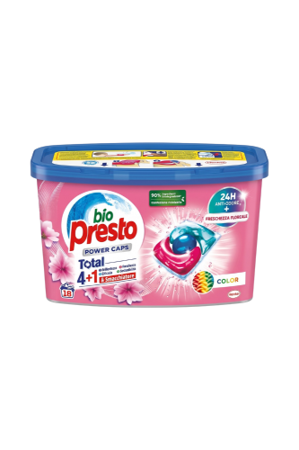 Bio Presto Kapsułki do prania Power Caps Total 4+1 Color 18szt..png