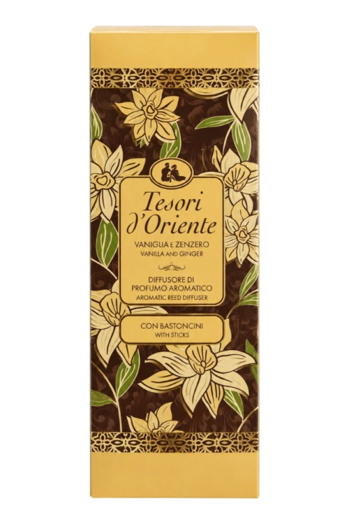 Tesori d'Oriente Patyczki zapachowe Wanilia Imbir 200ml (2).png