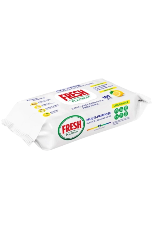 Fresh Platinum Uniwersalne Chusteczki Czyszczące Cytryna 100 szt.png