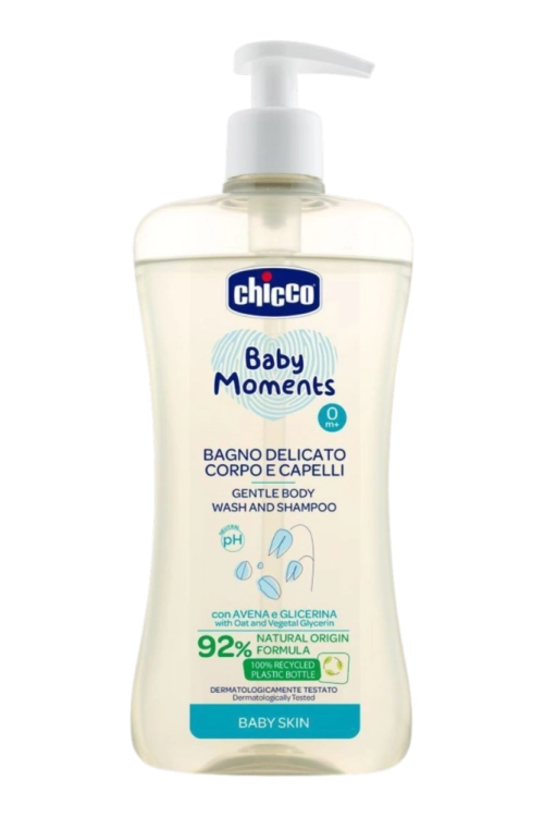 Chicco Baby Moments Delikatny płyn do mycia ciała i włosów 500 ml.png