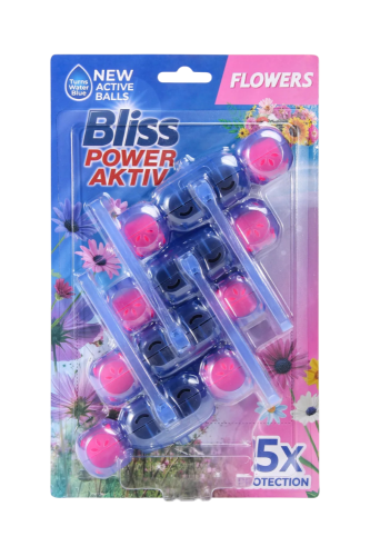 Bliss Power Aktiv Blue Water Zawieszka do WC Flowers 4×50g.png