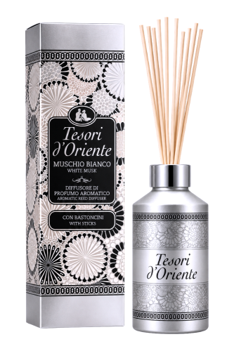 Tesori d'Oriente Patyczki zapachowe Białe piżmo 200ml (1).png