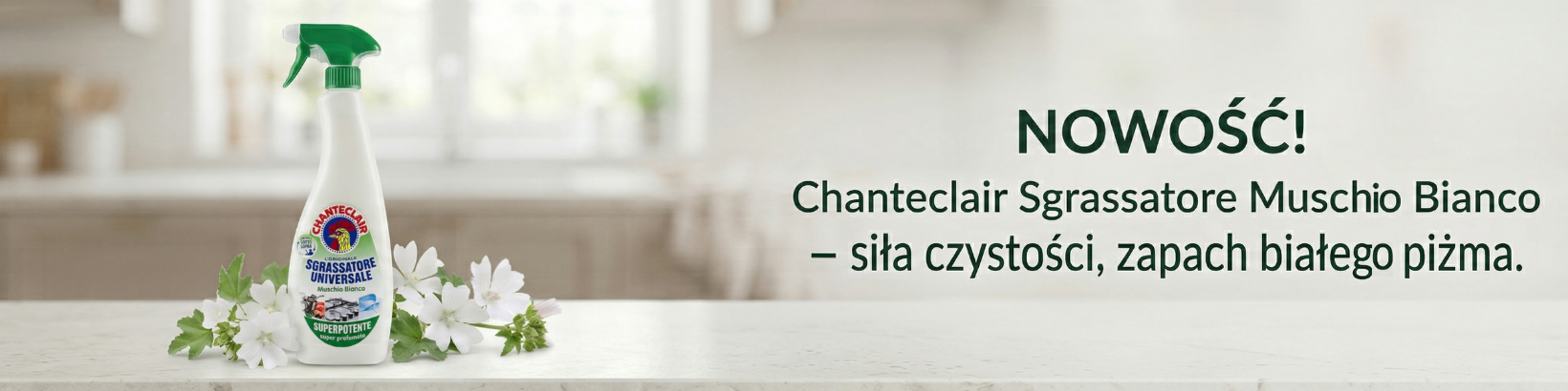 Nowość -chanteclair - Odtłuszczacz o zapachu Białego Piżma