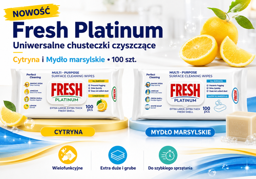 Uniwersalne chusteczki do czyszczenia wielu powierzchni