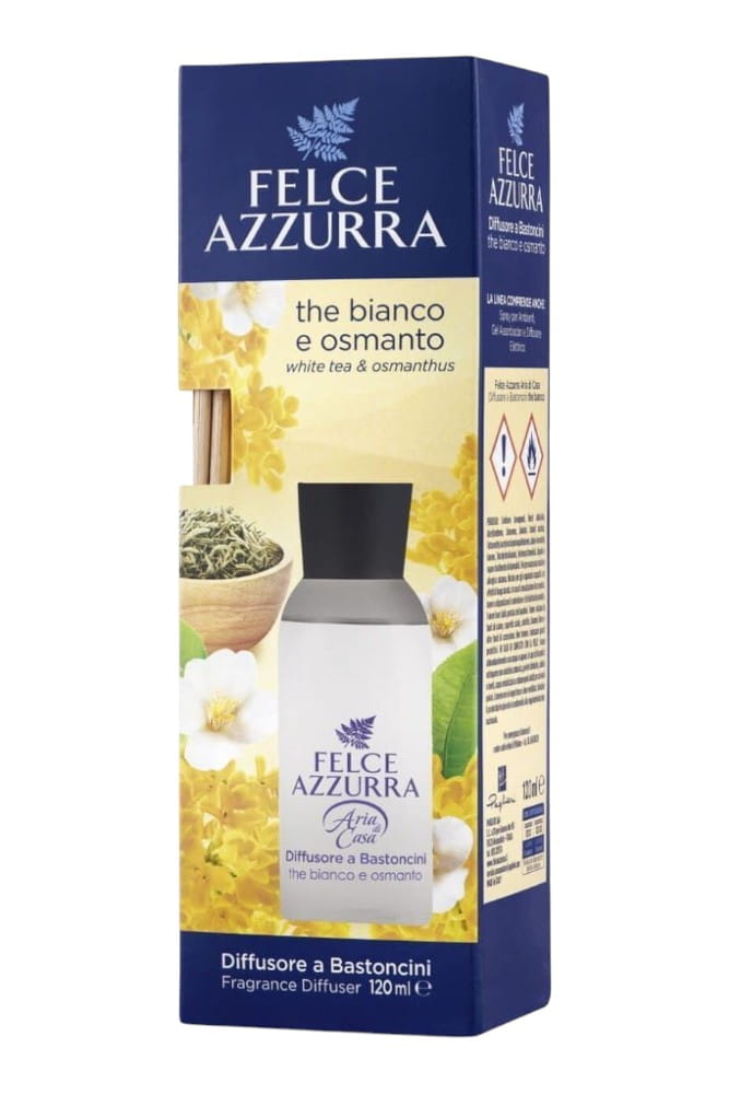Felce Azzurra Patyczki zapachowe Biała herbata i Osmantus 120ml.jpg