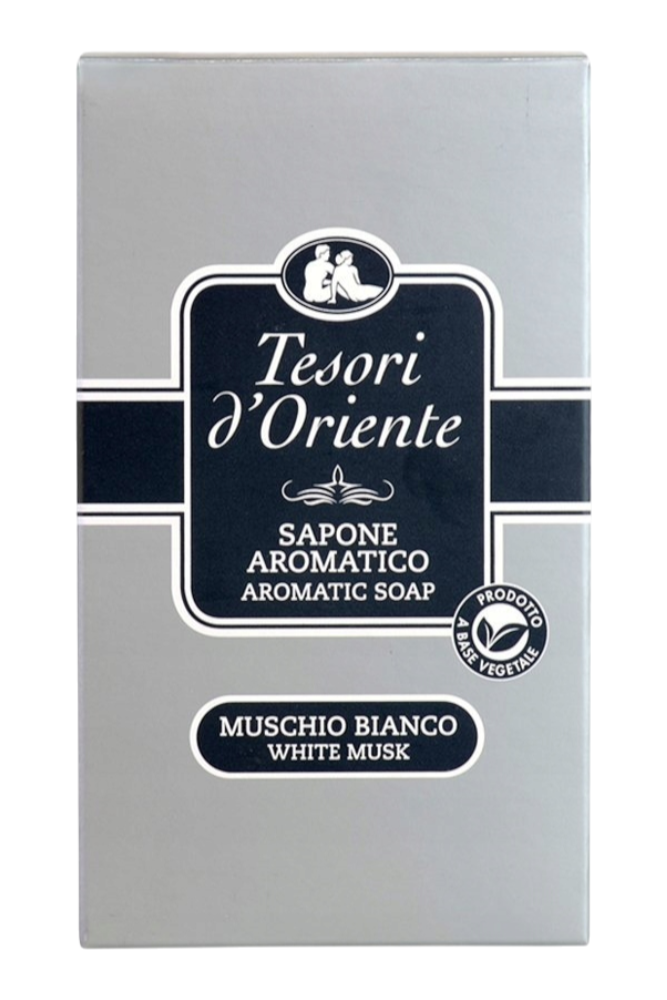 Tesori d'Oriente Mydło w kostce 125g Białe piżmo.png