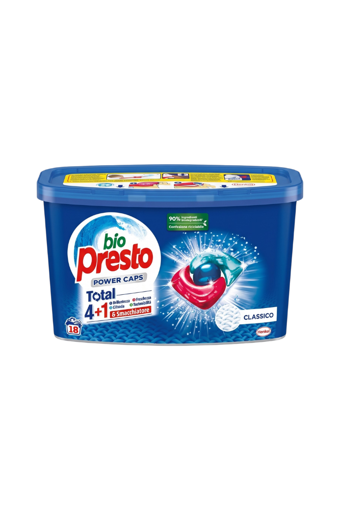 Bio Presto Kapsułki do prania Power Caps Total 4+1 Classico 18szt..png