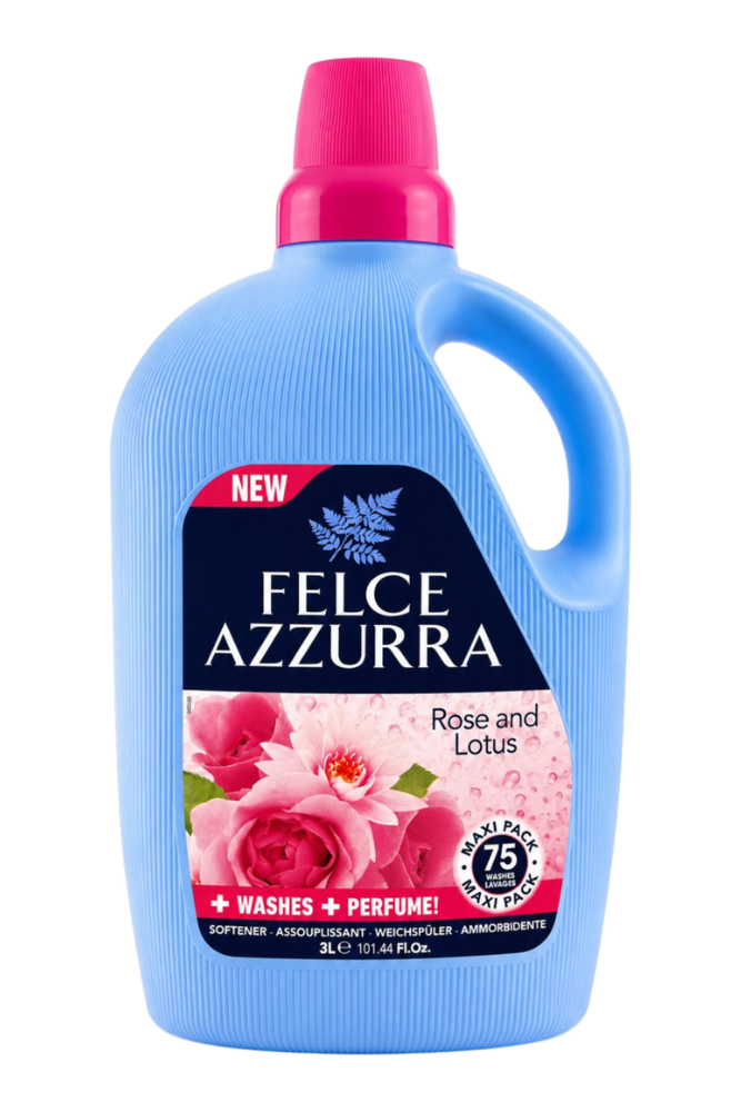 Felce Azzurra Płyn do płukania Róża i lotos 3L 75p.png