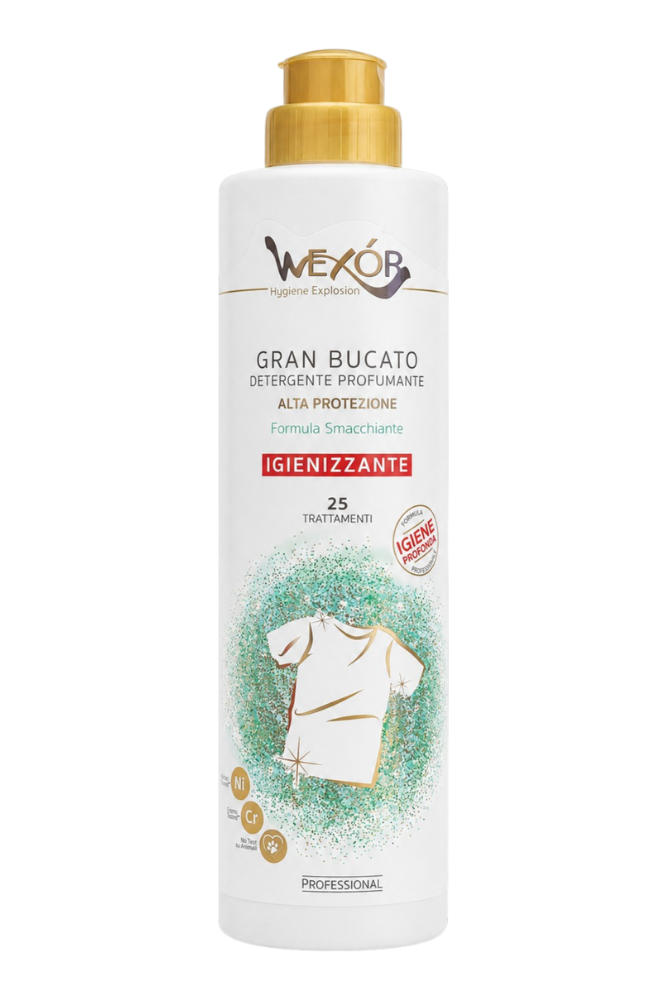 Wexor Płyn do prania uniwersalny dezynfekujący - Gran Bucato Igienizzante 750ml.png