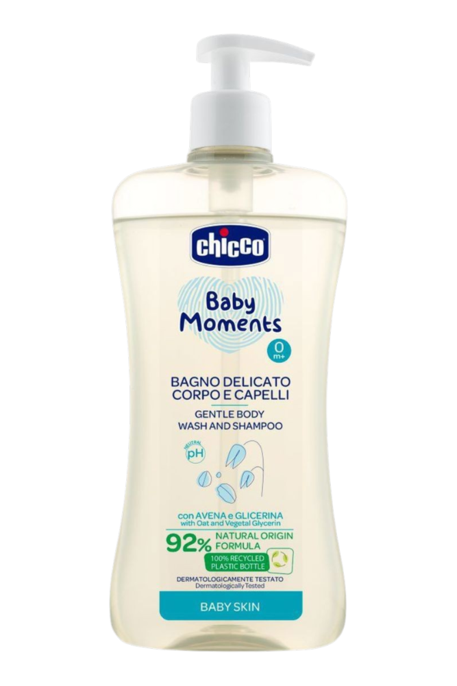 Chicco Baby Moments Delikatny płyn do mycia ciała i włosów 500 ml.png